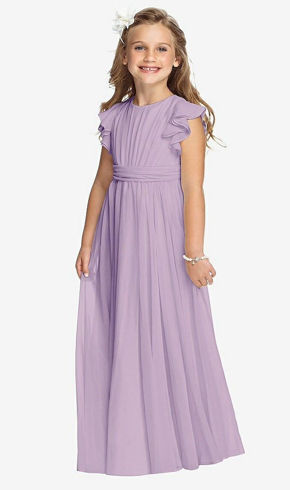 Front View - Pale Purple Flower Girl Dress FL4038