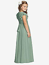 Rear View Thumbnail - Seagrass Flower Girl Dress FL4038