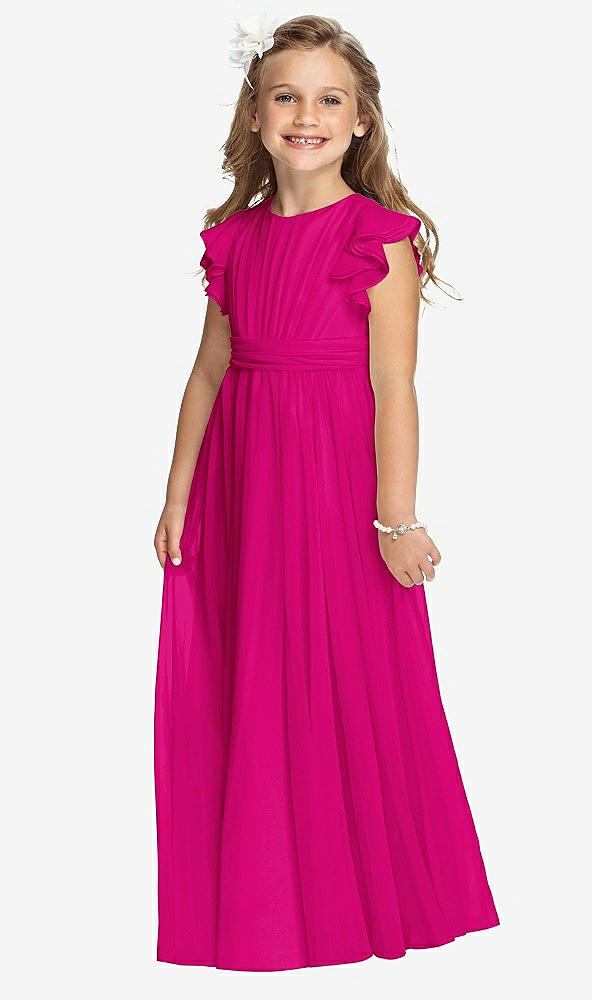 Front View - Think Pink Flower Girl Dress FL4038