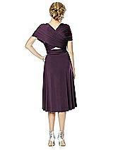 Alt View 2 Thumbnail - Aubergine Twist Wrap Convertible Cocktail Dress