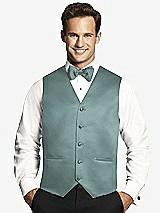 Front View Thumbnail - Icelandic Matte Satin Tuxedo Vests by After Six