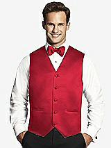 Front View Thumbnail - Flame Matte Satin Tuxedo Vests by After Six