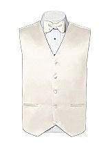 Rear View Thumbnail - Ivory Matte Satin Tuxedo Vests by After Six