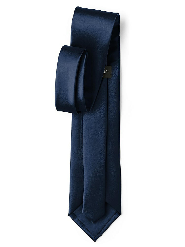 Back View - Midnight Navy Matte Satin Neckties by After Six