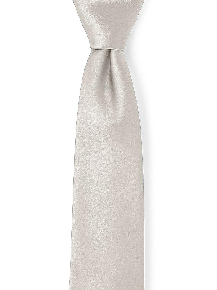 Front View - Oyster Matte Satin Neckties by After Six