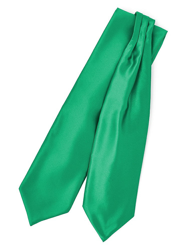 Front View - Pantone Emerald Matte Satin Cravats by After Six