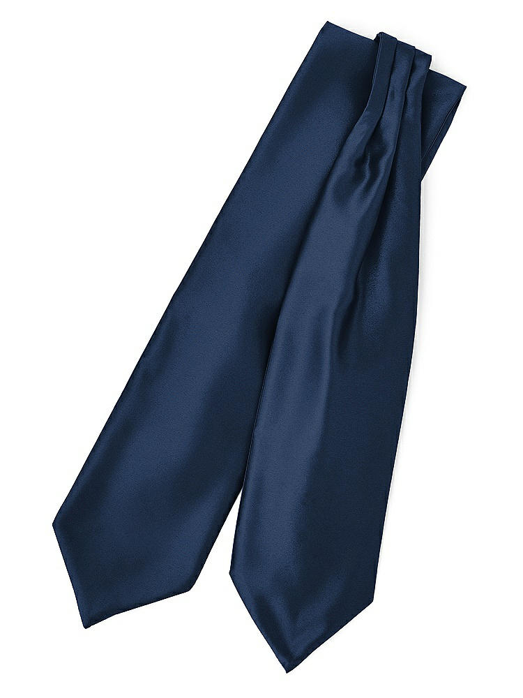 Front View - Midnight Navy Matte Satin Cravats by After Six