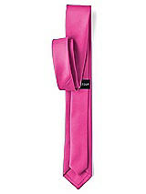 Rear View Thumbnail - Fuchsia Matte Satin Narrow Ties by After Six