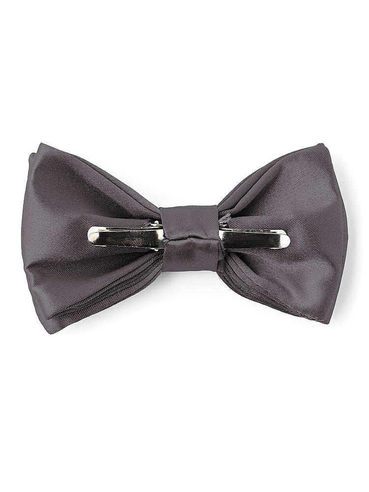 Back View - Stormy Matte Satin Boy's Clip Bow Tie by After Six