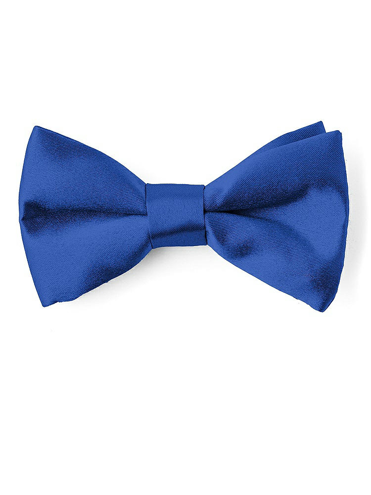 Front View - Sapphire Matte Satin Boy's Clip Bow Tie by After Six