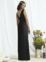 Rear View Thumbnail - Black & Cameo Social Bridesmaids Style 8166