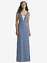 Front View Thumbnail - Larkspur Blue & Cameo Social Bridesmaids Style 8166