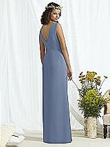 Rear View Thumbnail - Larkspur Blue & Cameo Social Bridesmaids Style 8166