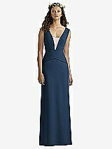 Front View Thumbnail - Sofia Blue & Cameo Social Bridesmaids Style 8166