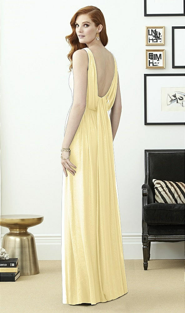 Back View - Pale Yellow Dessy Collection Style 2955