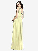 Rear View Thumbnail - Butter Yellow Sleeveless Notch Maternity Dress