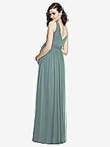 Rear View Thumbnail - Icelandic Sleeveless Notch Maternity Dress