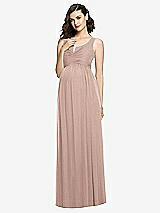 Front View Thumbnail - Neu Nude Sleeveless Notch Maternity Dress