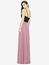 Rear View Thumbnail - Dusty Pink Chiffon Maxi Skirt