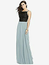 Front View Thumbnail - Morning Sky Chiffon Maxi Skirt