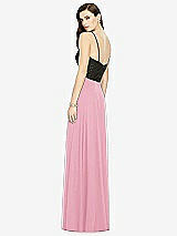 Rear View Thumbnail - Peony Pink Chiffon Maxi Skirt