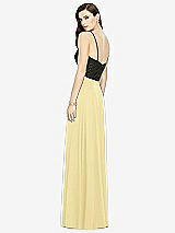 Rear View Thumbnail - Pale Yellow Chiffon Maxi Skirt