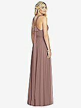 Rear View Thumbnail - Sienna Cross Strap Open-Back Halter Maxi Dress