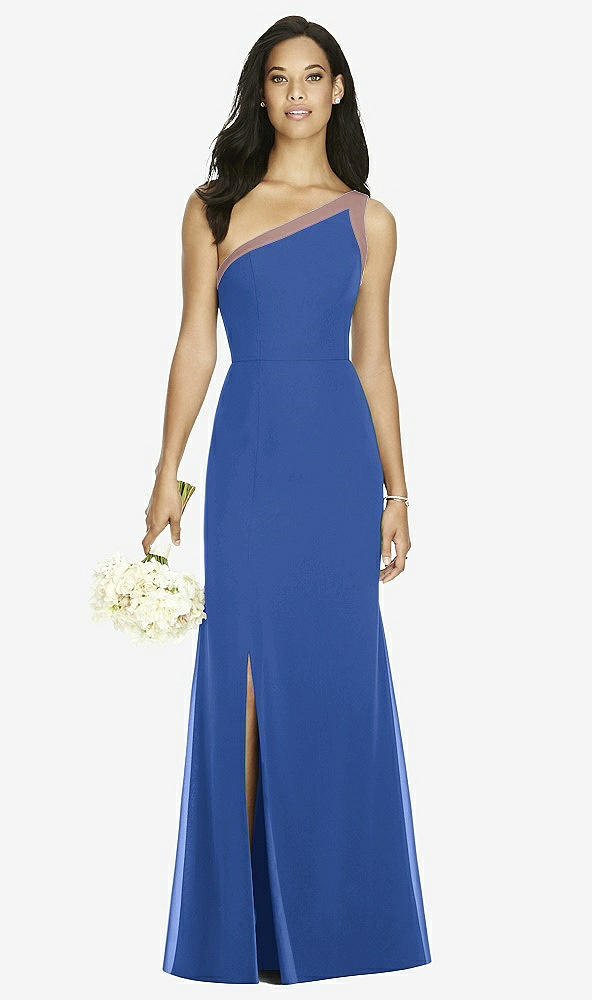 Front View - Classic Blue & Sienna Social Bridesmaids Dress 8178