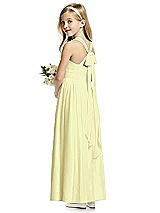 Rear View Thumbnail - Butter Yellow Flower Girl Dress FL4054