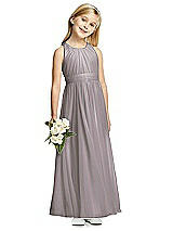 Front View Thumbnail - Cashmere Gray Flower Girl Dress FL4054