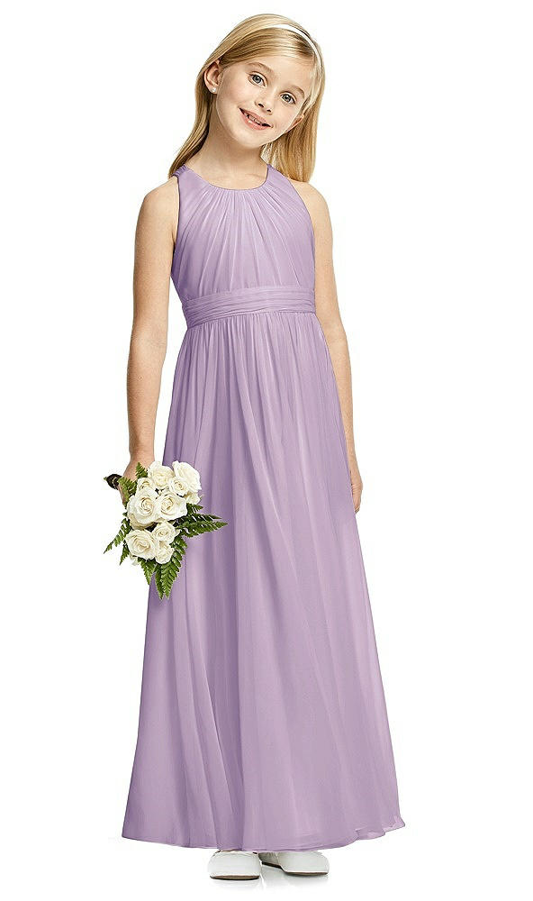Front View - Pale Purple Flower Girl Dress FL4054