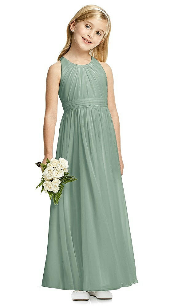 Front View - Seagrass Flower Girl Dress FL4054