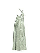 Rear View Thumbnail - Vintage Primrose Sage Flower Girl Dress FL4054