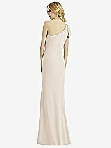 Alt View 2 Thumbnail - Oat Bowed One-Shoulder Trumpet Gown