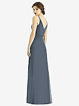 Rear View Thumbnail - Silverstone Draped Wrap Chiffon Maxi Dress with Sash