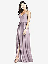 Front View Thumbnail - Lilac Dusk Criss Cross Strap Backless Maxi Dress