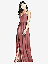 Front View Thumbnail - English Rose Criss Cross Strap Backless Maxi Dress