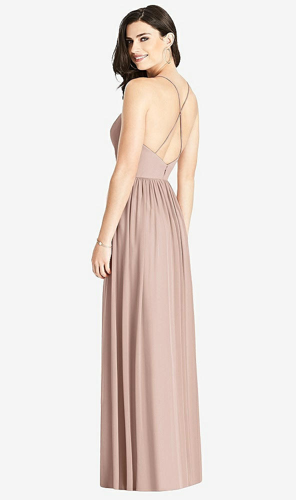 Back View - Neu Nude Criss Cross Strap Backless Maxi Dress