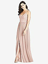 Front View Thumbnail - Toasted Sugar Criss Cross Strap Backless Maxi Dress