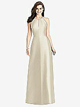 Rear View Thumbnail - Champagne Bella Bridesmaids Dress BB115