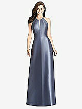 Rear View Thumbnail - French Blue Bella Bridesmaids Dress BB115
