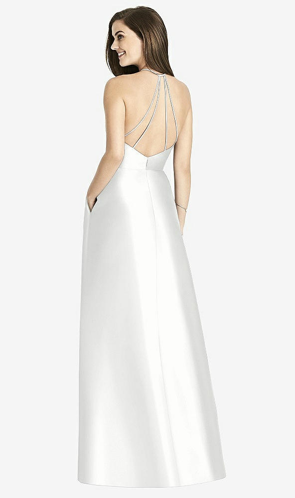 Front View - White Bella Bridesmaids Dress BB115