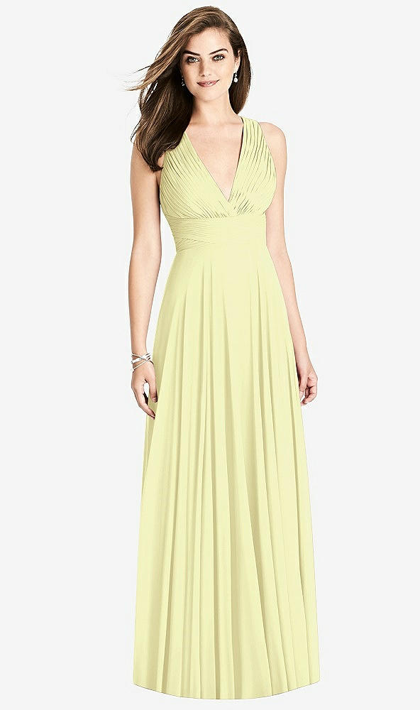 Front View - Butter Yellow Bella Bridesmaids Dress BB117