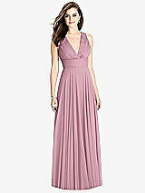 Front View Thumbnail - Dusty Pink Bella Bridesmaids Dress BB117