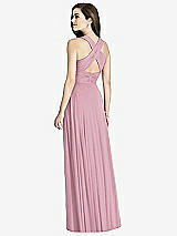 Rear View Thumbnail - Dusty Pink Bella Bridesmaids Dress BB117