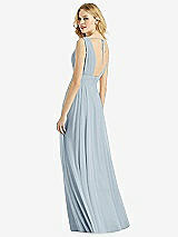 Rear View Thumbnail - Mist & Light Nude Bella Bridesmaids Dress BB109