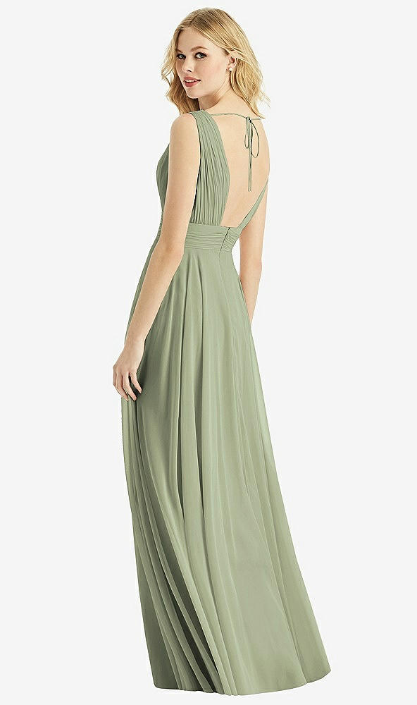 Back View - Sage & Light Nude Bella Bridesmaids Dress BB109