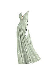 Front View Thumbnail - Vintage Primrose Sage & Light Nude Bella Bridesmaids Dress BB109