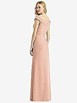 Rear View Thumbnail - Pale Peach Bella Bridesmaids Dress BB112