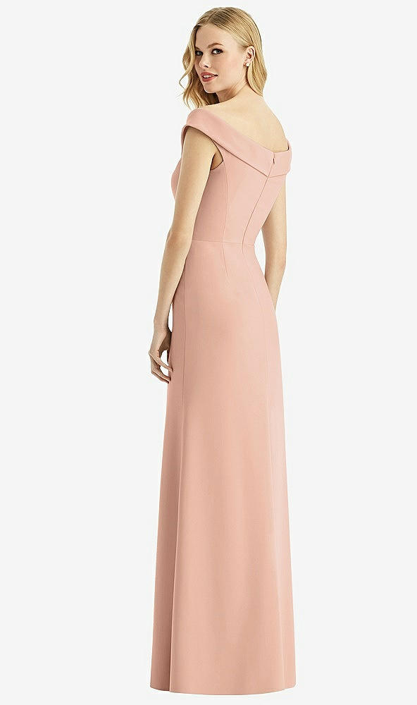 Back View - Pale Peach Bella Bridesmaids Dress BB112